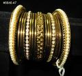 Bangles in Golden Color w/ Filigri Work - Kada Bracelet for Women